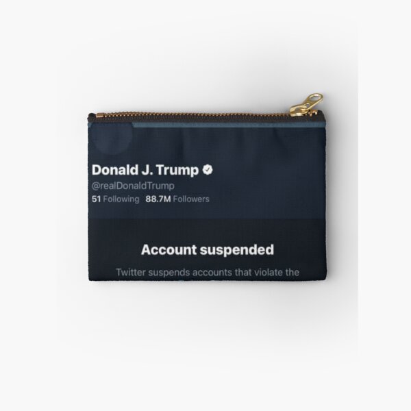 Item preview, Donald J Trump Twitter Account Suspended designed and sold by PurpleAcademy.