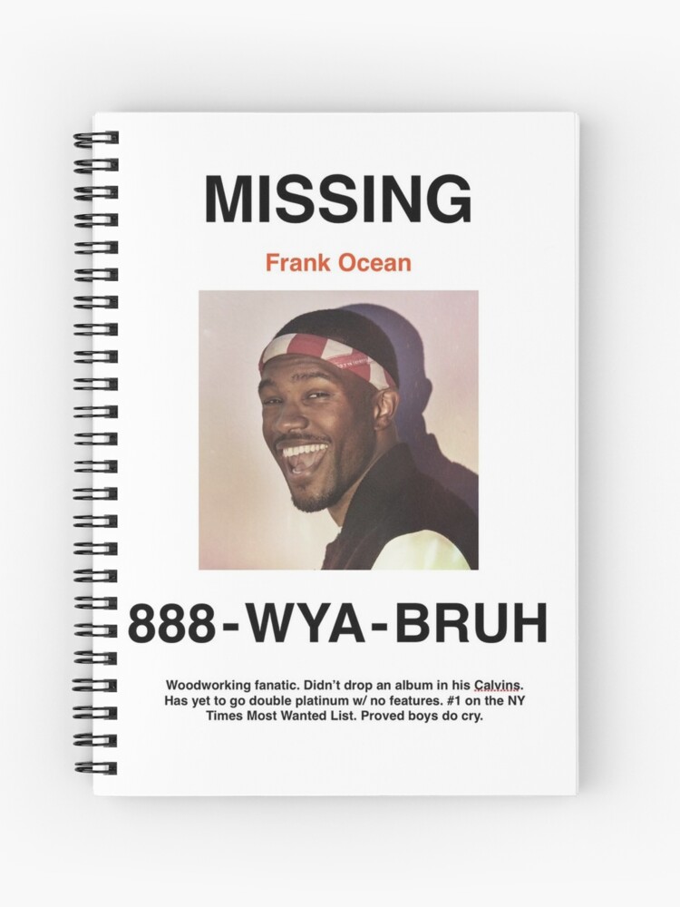 Frank Ocean Missing Poster