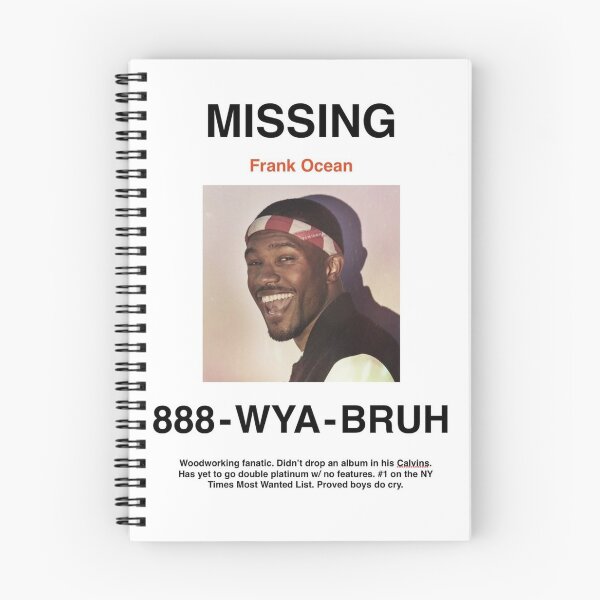 Item preview, Frank Ocean Missing Poster designed and sold by Nick-Mckenzie.