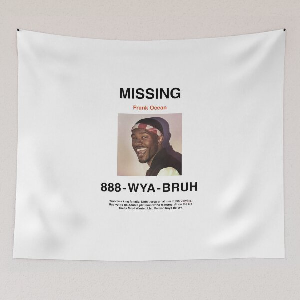Item preview, Frank Ocean Missing Poster designed and sold by Nick-Mckenzie.