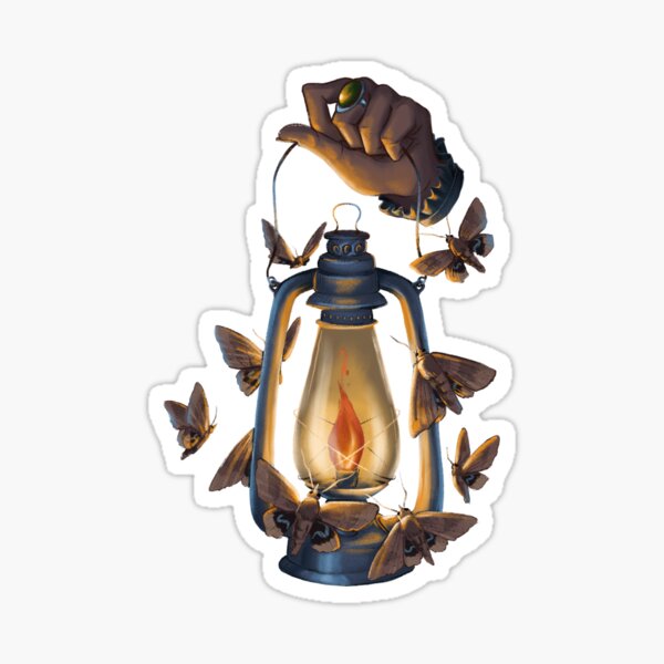 Moth to a Flame Sticker