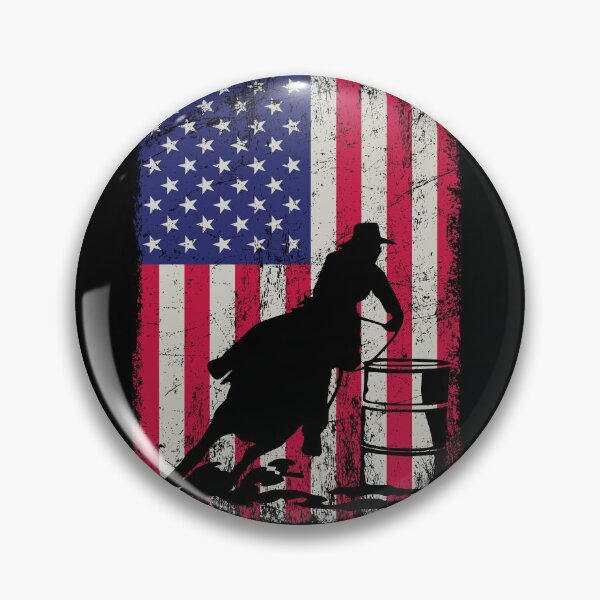 Item preview, American Flag 4th July Patriotic Barrel Racing Gift for Barrel Racer designed and sold by xtocky.
