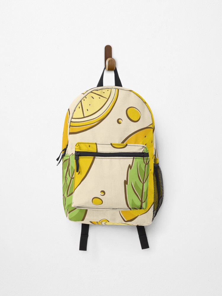 Thumbnail 1 of 3, Backpack, Lemon | Lemon pattern designed and sold by DerSenat.