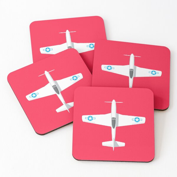 Item preview, P-51 Fighter Aircraft - Portrait Crimson designed and sold by VoodooCircus.
