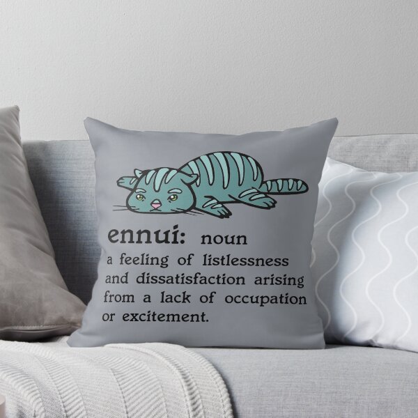 Item preview, ENNUI KITTY/ busy doing nothing  designed and sold by sandpiperstudio.