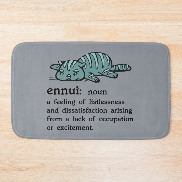 Item preview, ENNUI KITTY/ busy doing nothing  designed and sold by sandpiperstudio.