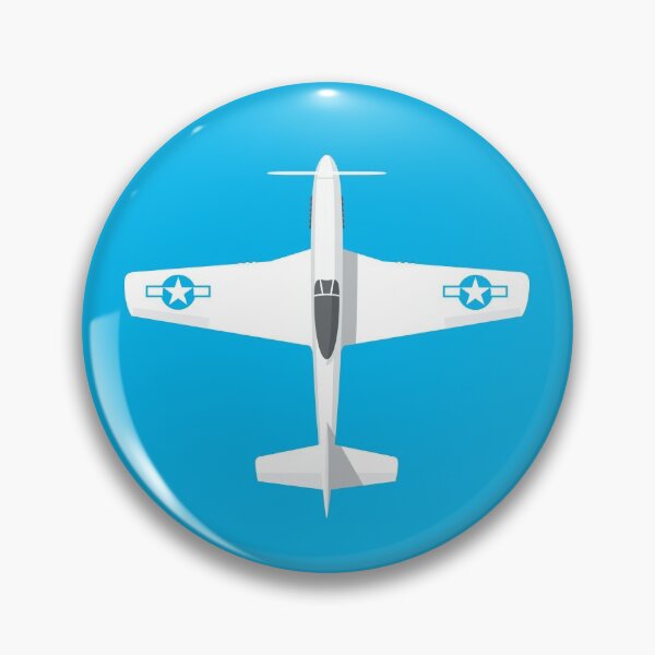 Item preview, P-51 Fighter Aircraft - Portrait Cyan designed and sold by VoodooCircus.