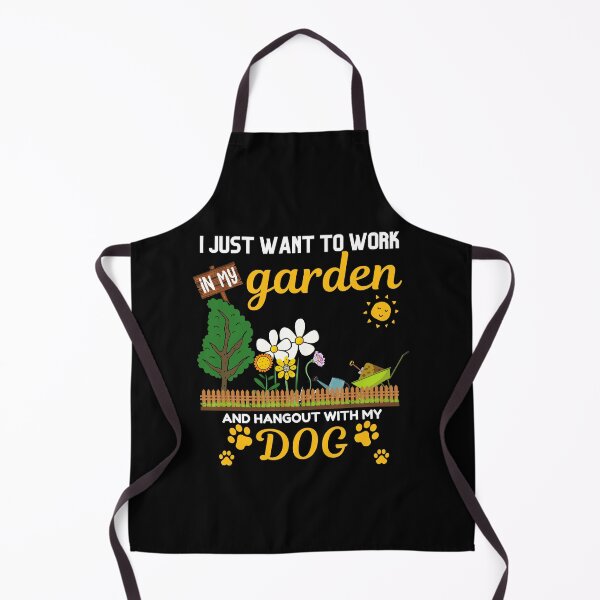 Item preview, I just want to Work in my Garden and Hangout with my Dog designed and sold by JKshopcrafts.