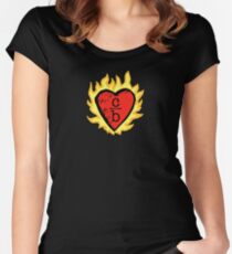 clothes over bros heart logo Fitted Scoop T-Shirt