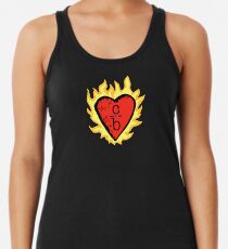 clothes over bros heart logo Racerback Tank Top