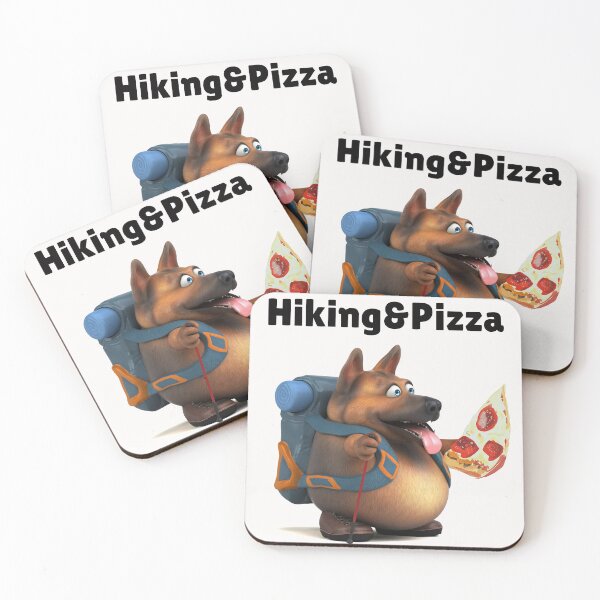 Item preview, Dog Loves Hiking and Loves Pizza designed and sold by mirara.