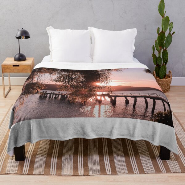 Item preview, Sunset at the Pier on Daydream Island Australia designed and sold by MikaelasMeadow.