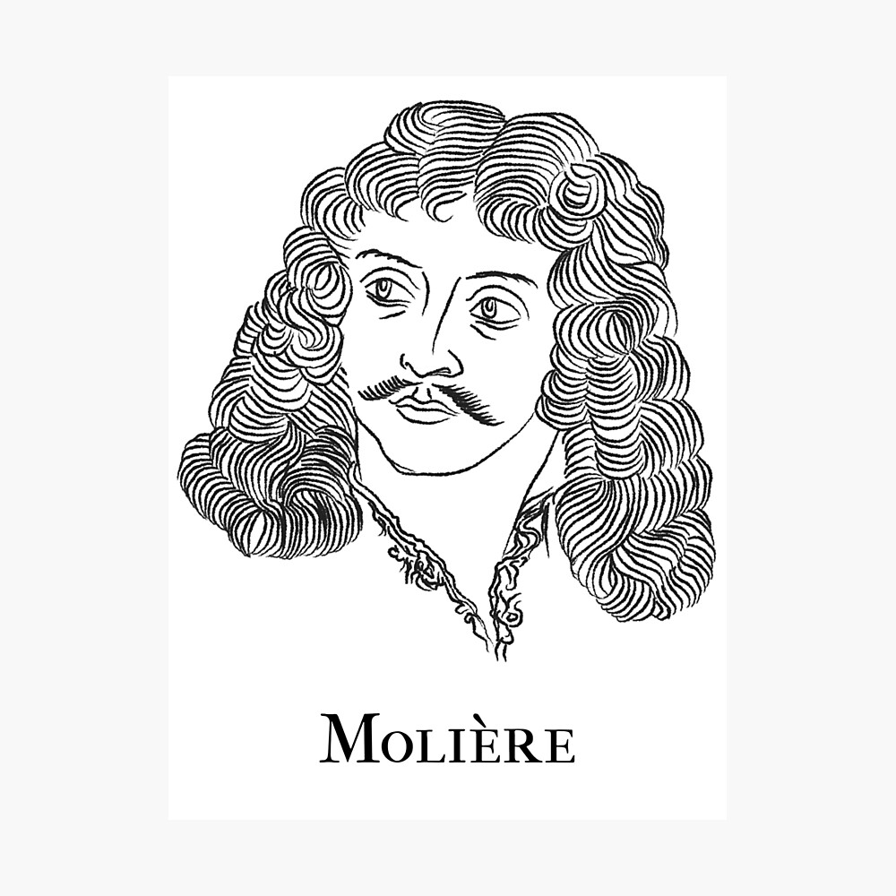 Writing with Molière Poster for Sale by JamesinShirts | Redbubble