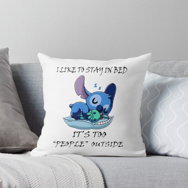 Item preview, I Like To Stay In Bed It’s Too Peopley Outside Stitchhh designed and sold by gluco2811.