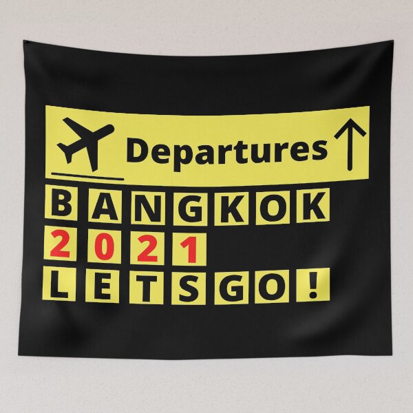 Item preview, Depart to Bangkok - Airport Sign designed and sold by Scubaloppy.