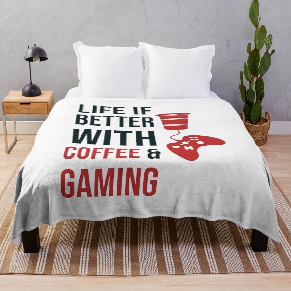 Item preview, life is better with coffee and gaming designed and sold by Store Artilia.