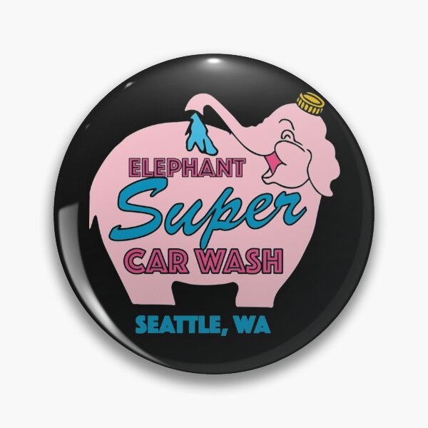 Item preview, Elephant Car Wash T-ShirtPink Elephant Car Wash designed and sold by TomHiddleston79.