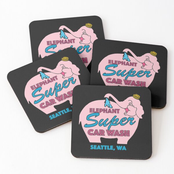 Item preview, Elephant Car Wash T-ShirtPink Elephant Car Wash designed and sold by TomHiddleston79.
