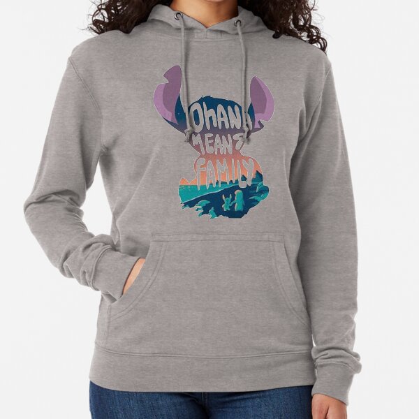 Ohana Means Family Lilo And Stitchhh Lightweight Hoodie