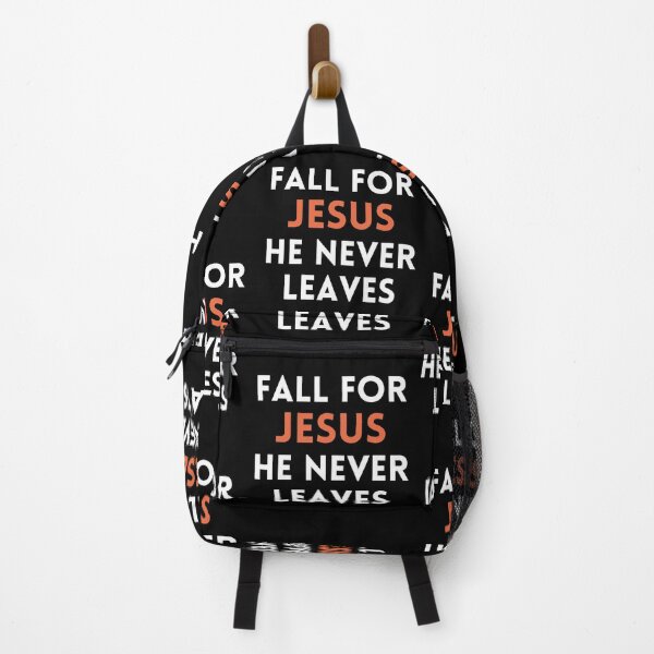 Item preview, Fall for Jesus He Never Leaves | Fall Shirt | Autumn Shirt | Christian designed and sold by Nadisth.