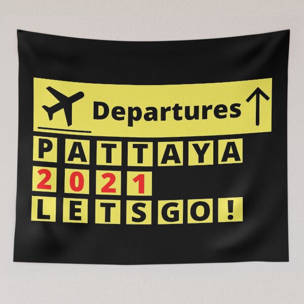Item preview, Depart to Pattaya - Airport Sign designed and sold by Scubaloppy.