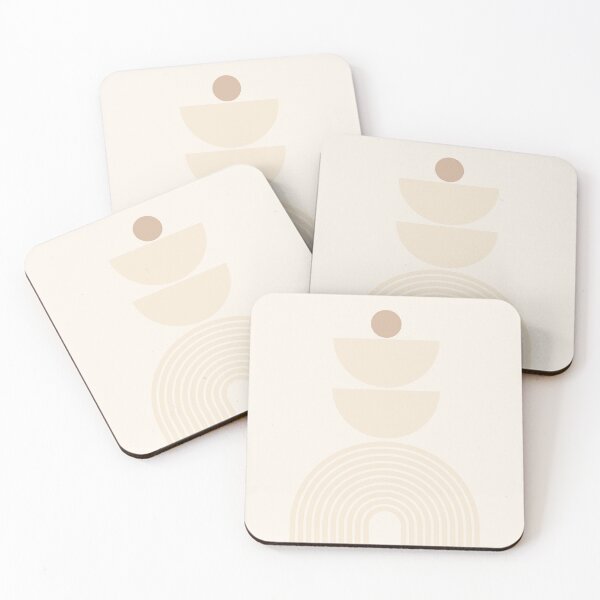 Item preview, Neutral tone Mid century modern rainbow designed and sold by mysticminimals.