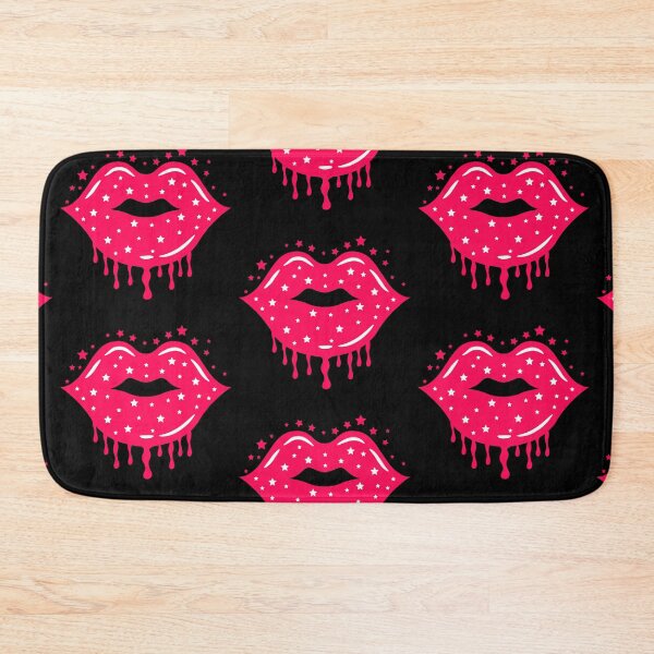 Item preview, Valentine Dripping Sparkle Lips Pink Color designed and sold by MisPuHoney.