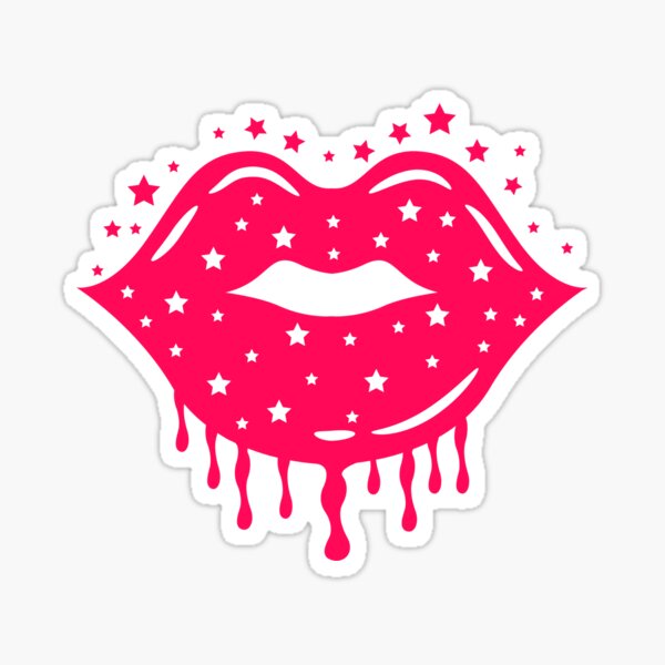 KANSAS CITY CHIEFS HEART LIP GLITTER PNG CLIPART ILLUSTRATION