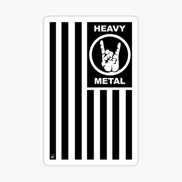 Flag of Heavy Metal Sticker