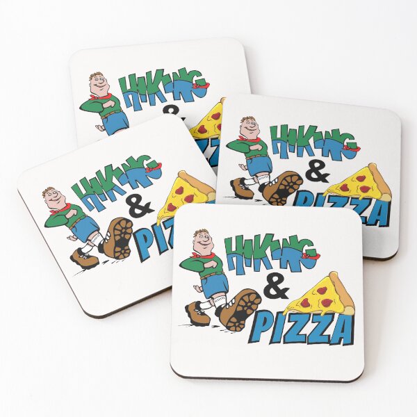 Item preview, Loves Hiking and Loves Pizza designed and sold by mirara.