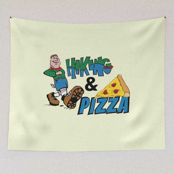 Item preview, Loves Hiking and Loves Pizza designed and sold by mirara.