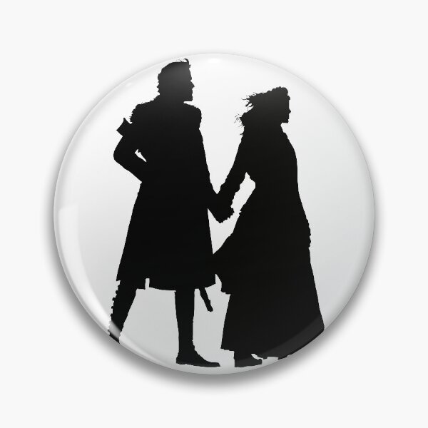 Item preview, Outlander - Jamie and Claire Fraser outline designed and sold by Turquoise Tortoise.