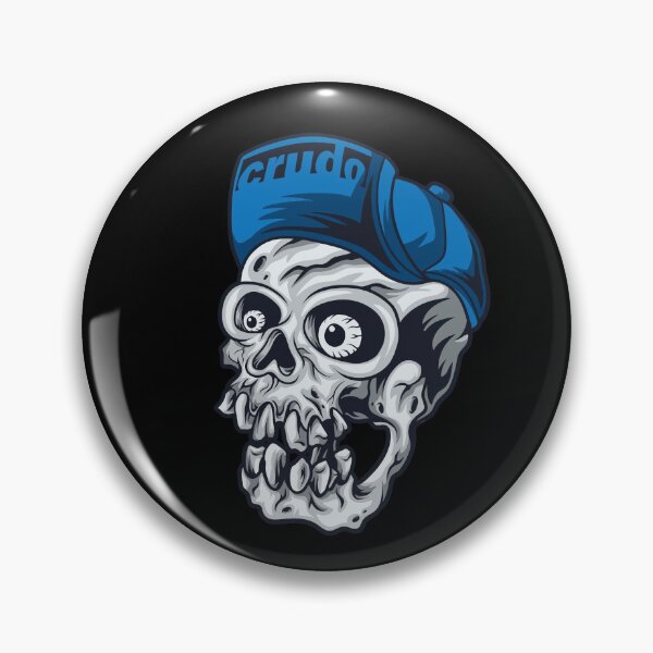 Item preview, Calavera Skater Skater Crudo Azul Gorra designed and sold by CrudoMerch.