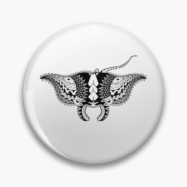 Item preview, Tribal Manta Ray (black) by Tribal Korner designed and sold by TribalKorner.