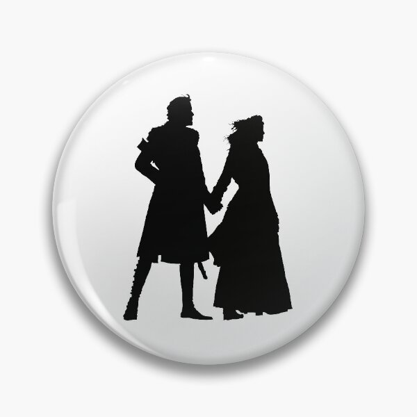 Item preview, Outlander - Jamie and Claire Fraser outline designed and sold by Turquoise Tortoise.
