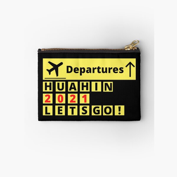 Aperçu de l'œuvre Départ pour Hua Hin - Panneau de l'aéroport créée et vendue par Scubaloppy.