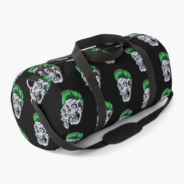 Item preview, Green Cap Crudo Skater Skateboarder Skull designed and sold by CrudoMerch.