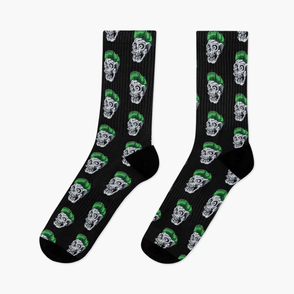 Item preview, Green Cap Crudo Skater Skateboarder Skull designed and sold by CrudoMerch.