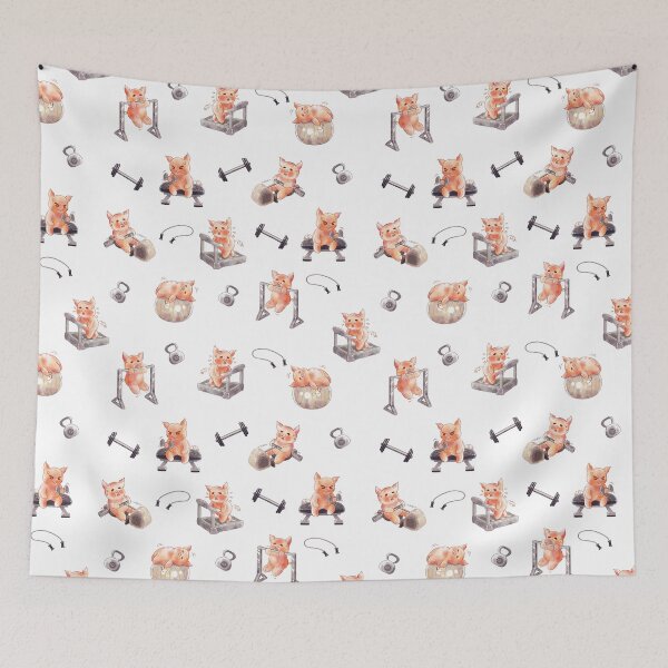 Item preview, Workout Pigs Pattern designed and sold by Jieul.