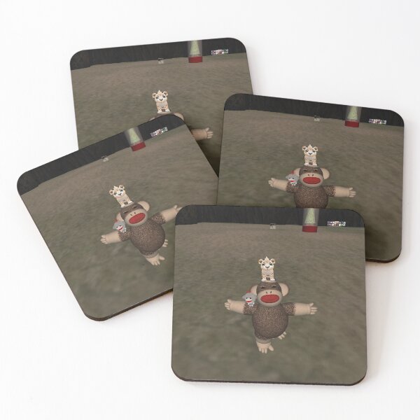 Item preview, Cute sock monkey and friends designed and sold by The Poette.