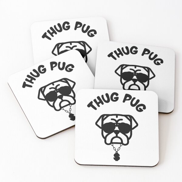 Item preview, Pug Thug | Cool Pug | Gift for Pug Owner  designed and sold by Presto Prints Design.