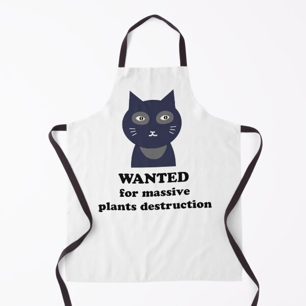 Item preview, Bad cat - Wanted for massive plants destruction designed and sold by Kate-shop.