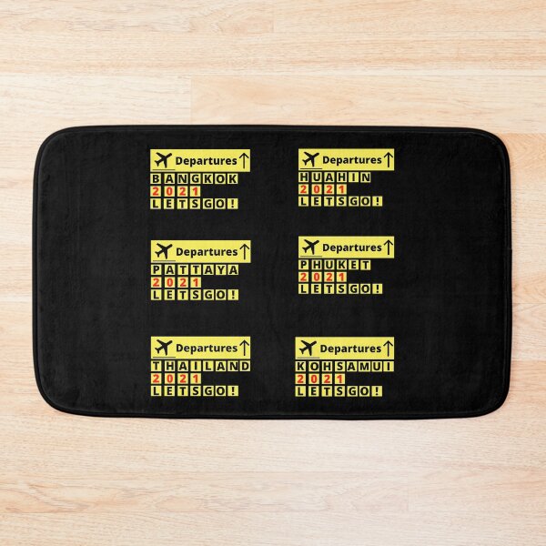 Item preview, Depart To Thailand Resorts - Airport sign collection designed and sold by Scubaloppy.