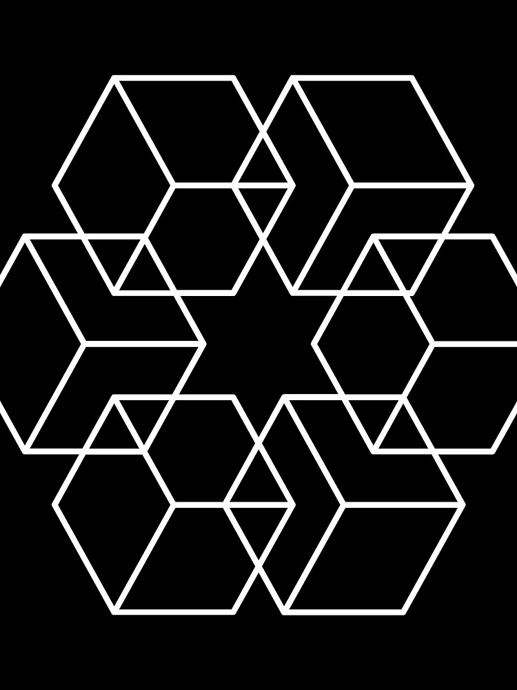 Thumbnail 3 of 3, Scarf, ABSTRACT CUBES designed and sold by PureGeometry.