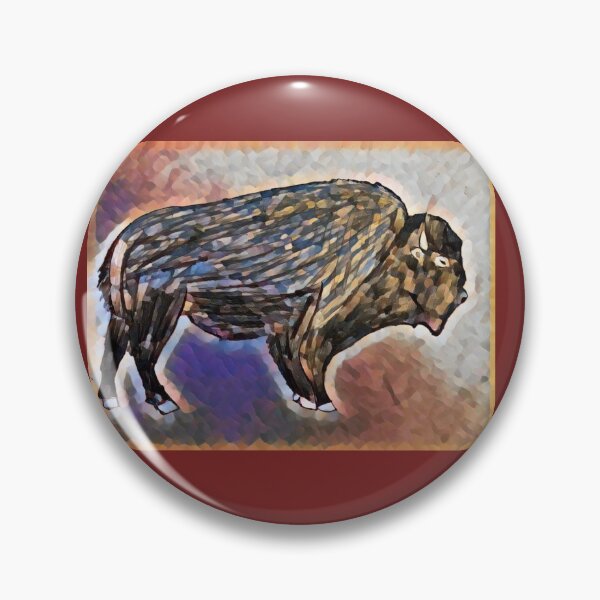 Item preview, Artistically designed bison in brown tones designed and sold by Pelikancrazy.