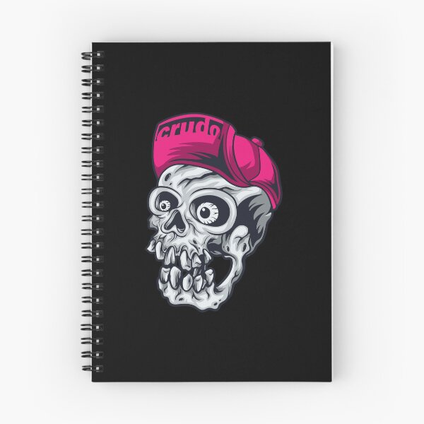 Item preview, Gorra rosa crudo Skater Skater Skull designed and sold by CrudoMerch.