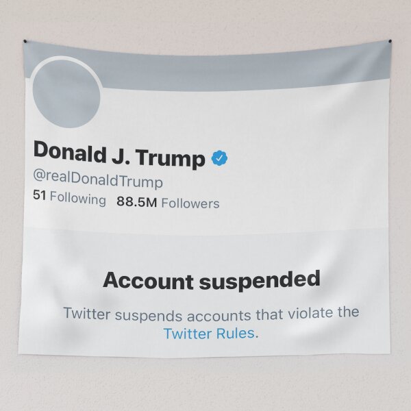Item preview, Donald Trump SUSPENDED From Twitter designed and sold by loveaj.