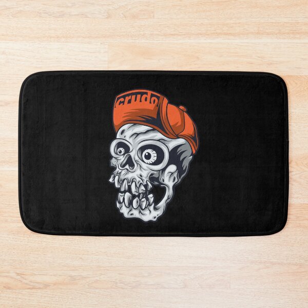 Item preview, Orange Cap Crudo Skater Skateboarder Skull designed and sold by CrudoMerch.