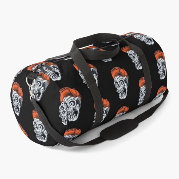 Item preview, Orange Cap Crudo Skater Skateboarder Skull designed and sold by CrudoMerch.