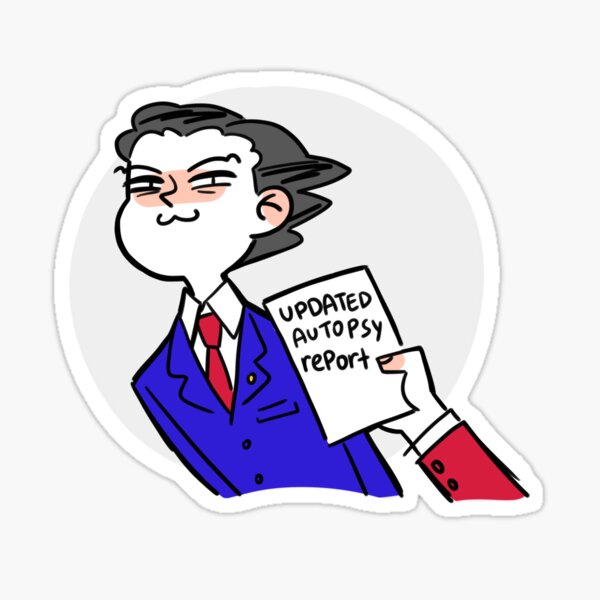 updated autopsy report Sticker